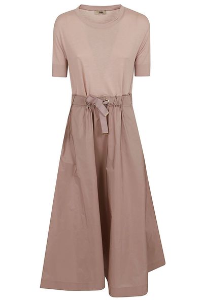 Herno Belted Short-Sleeve Dress