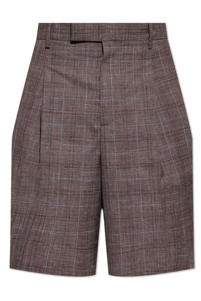 Jil Sander Pleated Check Shorts