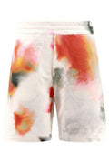 Alexander McQueen Tie-Dyed Logo Embroidered Bermuda Shorts