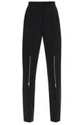 Alexander McQueen Zip-Embellished Slim-Cut Trousers