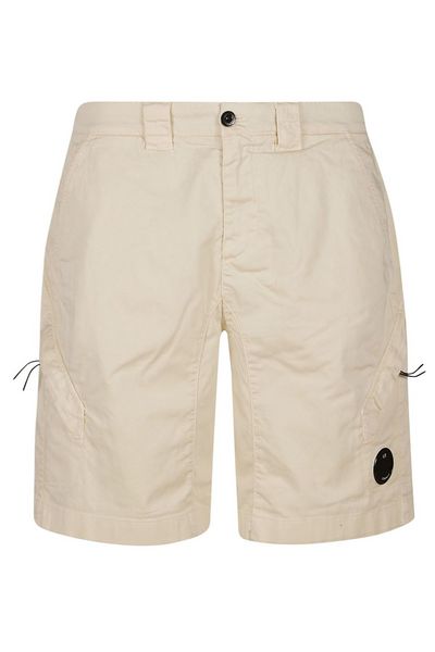 C.P. Company Lens Detailed Straight Hem Shorts