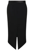 Tom Ford Satin Trim Split-Hem Skirt
