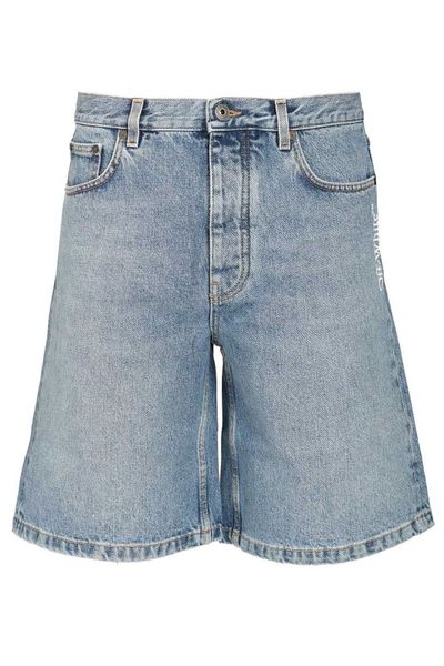 Off-White Half Arrow Denim Shorts