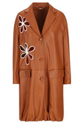 Fendi Floal Cut-Out Detailed Overcoat