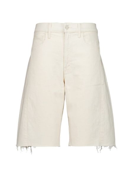 Mother Knee-Length Denim Frayed Shorts