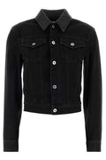 Bottega Veneta Woven-Collar Denim Jacket