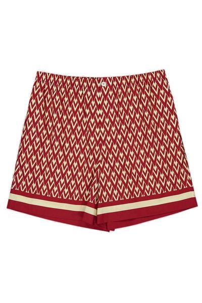 Valentino All-Over Geometric Printed Shorts