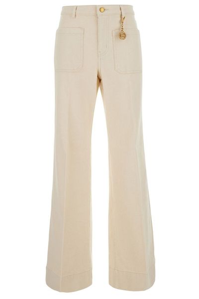 Michael Michael Kors High-Waist Logo-Chain Jeans