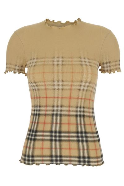 Burberry Gradient Check Stretch Top