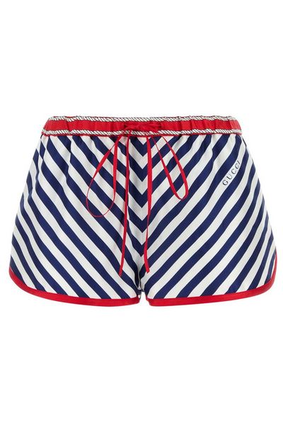 Gucci Striped Drawstring Shorts