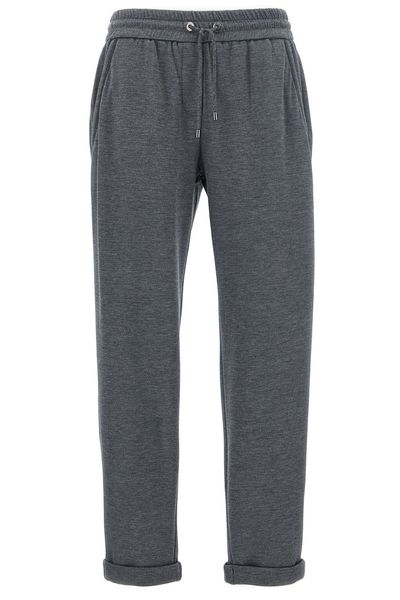 Brunello Cucinelli Elastic Waistband Drawstring Joggers