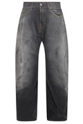 Acne Studios Logo Patch Wide-Leg Jeans
