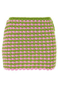 Prada Two-Toned Crochet Mini Skirt