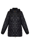 Moncler Balette Geometric Quilted Mid-Length Down Jacket