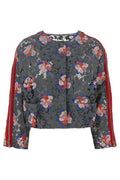 Fendi Printed Short Crewneck Lace Jacket