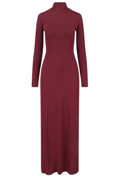 Alaïa Draped Soft Jersey Dress