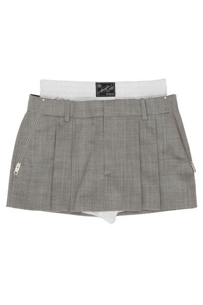Alexander Wang Zip Detailed Mid-Rise Skorts