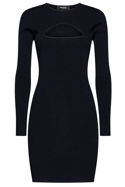 Dsquared2 Cut-Out Straight Hem Mini Dress