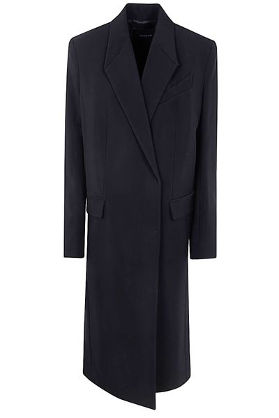 Mugler Straight Hem Long-Sleeved Coat