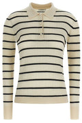 Max Mara Striped Knitted Polo Shirt