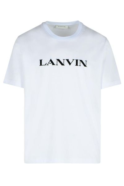Lanvin Logo Embroidered Crewneck T-Shirt
