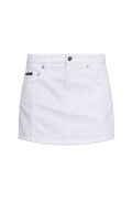 Dolce & Gabbana Logo Patch Mini Denim Skirt