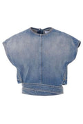 Alaïa Belted Denim Top