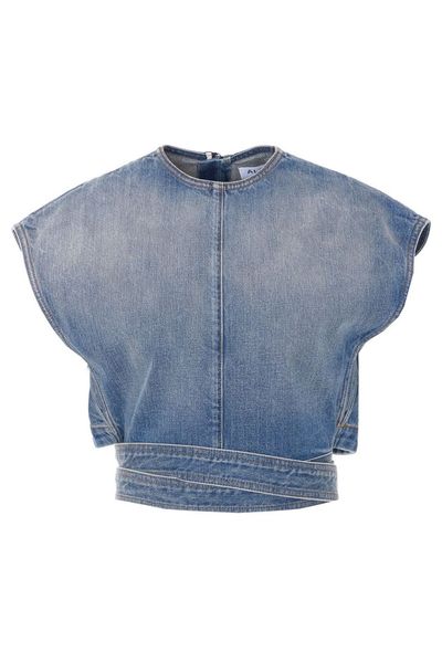 Alaïa Belted Denim Top