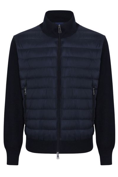Paul & Shark Quilted Zip-Up Sweater