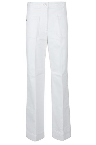 Victoria Beckham Alina Logo-Patch Jeans