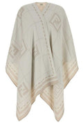 Fendi Macro Check Embroidered Cape
