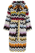 Missoni Home Zig-Zag Pattern Hooded Bathrobe