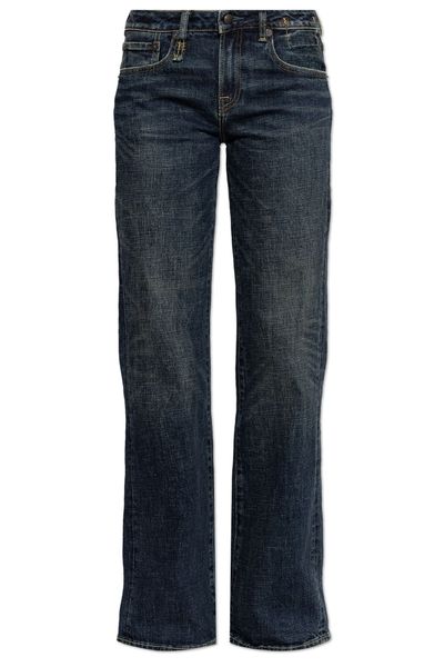 R13 High-Rise Straight-Leg Jeans