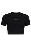 Dolce & Gabbana Logo Patch Cropped T-Shirt