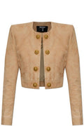 Balmain Button Detailed Cropped Jacket