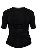 Alaïa Gather Detailed Jersey T-Shirt