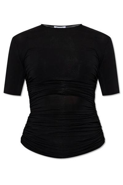 Alaïa Gather Detailed Jersey T-Shirt