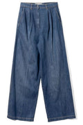Lanvin Logo Patch Wide-Leg Jeans