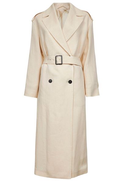 Max Mara Studio Vieste Double-Breasted Belted Coat