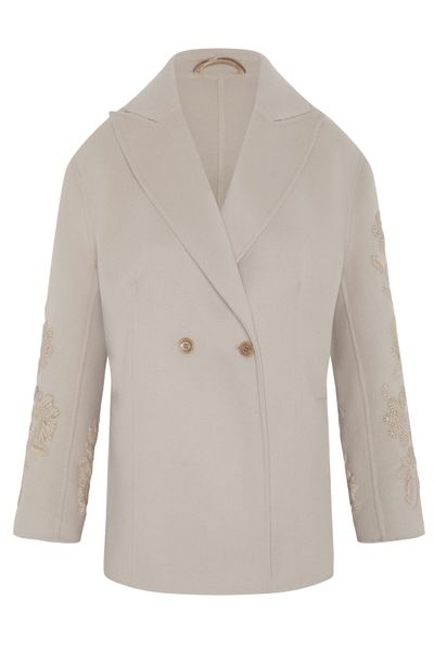 Ermanno Scervino Laced Detailed Double-Breasted Coat