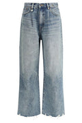 R13 Distressed Wide-Leg Jeans
