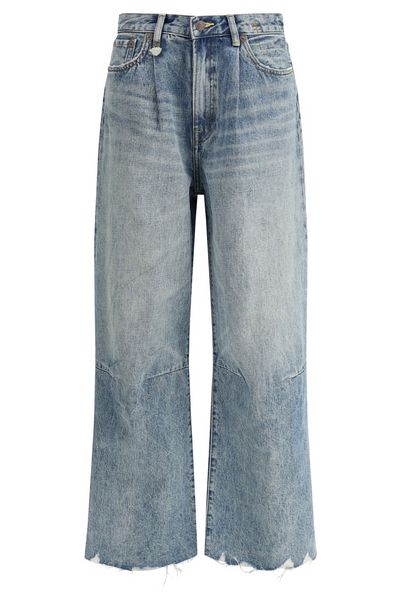 R13 Distressed Wide-Leg Jeans