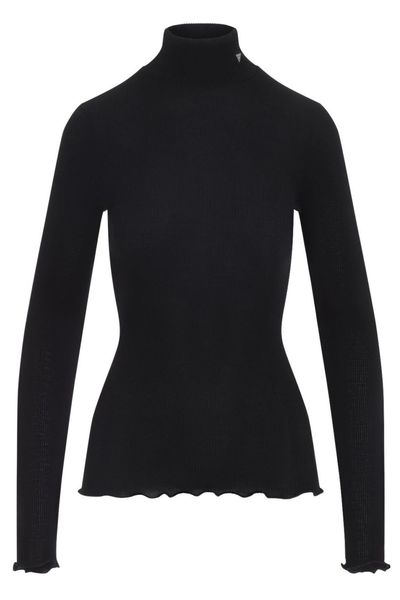 Prada Ribbed Turtleneck Knitted Top