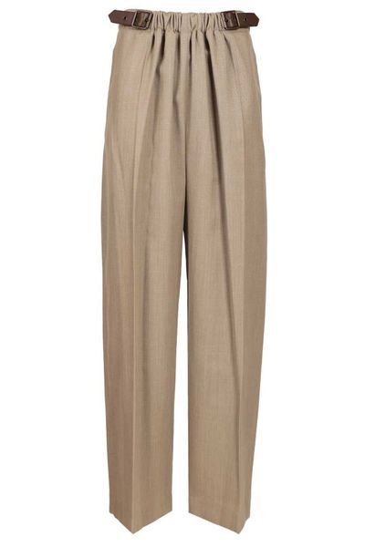 Loewe Pressed Crease Belted Trousers