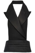 Dolce & Gabbana Double-Breasted Satin Gilet