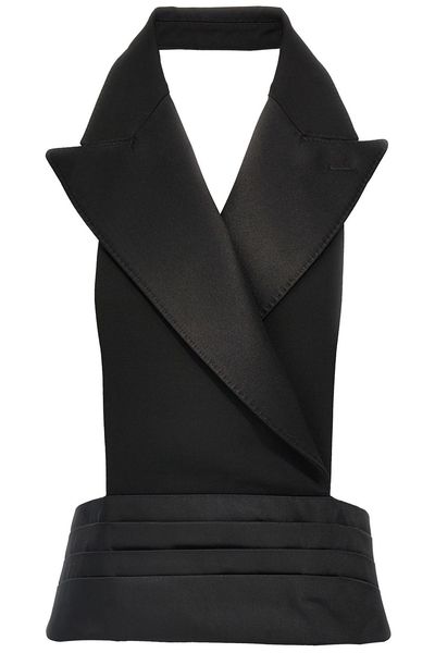 Dolce & Gabbana Double-Breasted Satin Gilet