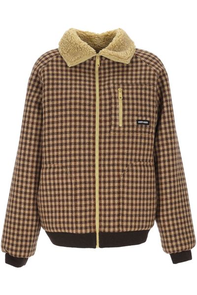 Miu Miu Logo-Patch Zipped Jacket