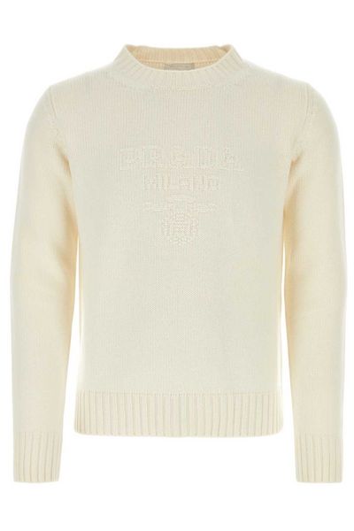 Prada Logo Inlat Crewneck Jumper