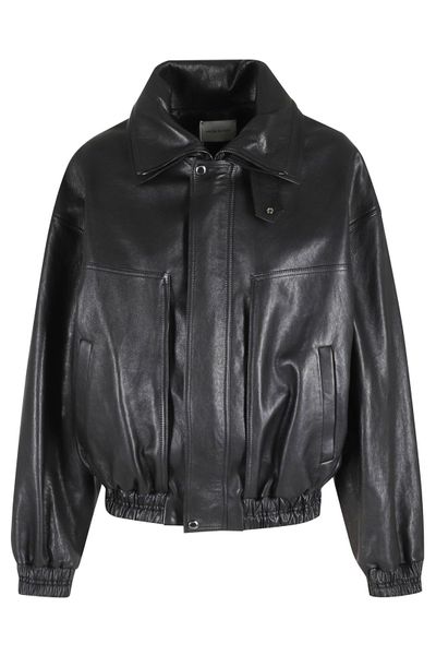 Magda Butrym Leather Bomber Jacket