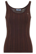 Prada Ribbed-Knit Tank Top